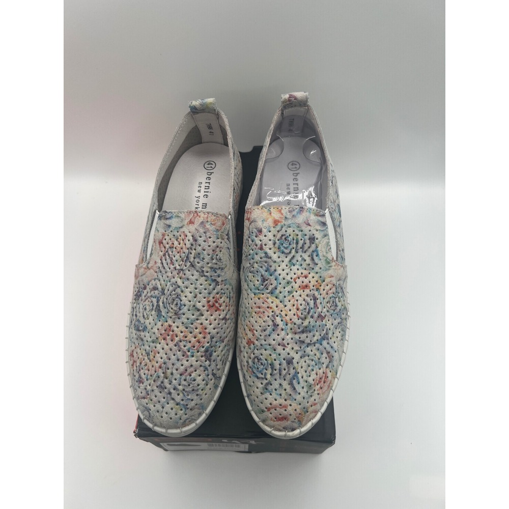 Bernie Mev TW98 Women Floral Perforated Memory Foam Slip On Sneakers Size 41
